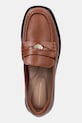 Шкіряні мокасини Tommy Hilfiger CREST SQUARISH TOE PENNY LOAFER коричневий FW0FW08633