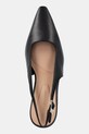 Tommy Hilfiger stilettos de piele SQUARED TOE HIGH HEEL SLINGBACK negru FW0FW08636