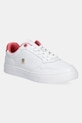 Kožené tenisky Tommy Hilfiger ESSENTIAL ELEVATED COURT SNEAKER plochá bílá FW0FW08680