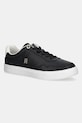 Tommy Hilfiger sneakersy skórzane ESSENTIAL ELEVATED COURT SNEAKER płaska czarny FW0FW08680