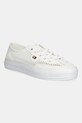 Ниски кецове Tommy Hilfiger TH OPEN MESH VULC SNEAKER равна бял FW0FW08684
