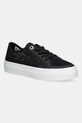 Tenisky Tommy Hilfiger VULC EMBROIDERED SNEAKER imitace kůže černá FW0FW08685