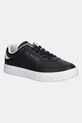 Usnjene superge Tommy Hilfiger CASUAL CUPSOLE SNEAKER Zrnato usnje črna FW0FW08689