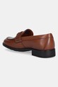 Παπούτσια Δερμάτινα μοκασίνια Tommy Hilfiger TH LOGO LEATHER LOAFER FW0FW08705 καφέ
