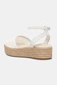 Încălțăminte Tommy Hilfiger espadrile KNIT MESH ESPADRILLE PLATFORM FW0FW08743 alb