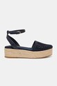 Εσπαντρίγιες Tommy Hilfiger KNIT MESH ESPADRILLE PLATFORM FW0FW08743 σκούρο μπλε AW25