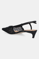 Scarpe Tommy Hilfiger tacchi a spillo MONO SQUARED TOE KITTEN SLINGB FW0FW08746 nero