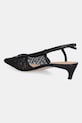 Boty Lodičky Tommy Hilfiger MONO SQUARED TOE KITTEN SLINGB FW0FW08746 černá
