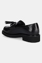 Scarpe Tommy Hilfiger mocassini in pelle TASSEL SQUARISH TOE LTHR LOAFER FW0FW08749 nero