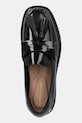Tommy Hilfiger mocassini in pelle TASSEL SQUARISH TOE LTHR LOAFER nero FW0FW08749