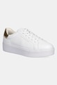 Tommy Hilfiger bőr sportcipő ESSENTIAL PLATFORM COURT SNEAKER platformos fehér FW0FW08756