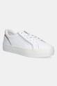 Tommy Hilfiger sneakersy skórzane ESSENTIAL VULC SNEAKER platforma biały FW0FW08757