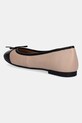 Scarpe Tommy Hilfiger ballerine in pelle TOE CAP LEATHER BALLERINA FW0FW08759 beige