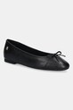 Tommy Hilfiger baleriny skórzane TOE CAP LEATHER BALLERINA czarny FW0FW08759