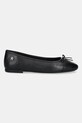 Tommy Hilfiger baleriny skórzane TOE CAP LEATHER BALLERINA FW0FW08759 czarny AW25