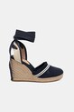 Tommy Hilfiger espadrilles FRINGE CANVAS HIGH WEDGE FW0FW08878 sötétkék AW25