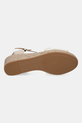 Sandale Tommy Hilfiger FRINGE CANVAS MEDIUM WEDGE FW0FW08879 bež