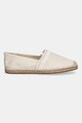 Tommy Hilfiger espadrilles FRINGE CANVAS CLOSED ESPADRILLE FW0FW08881 bézs AW25
