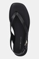 Шкіряні сандалі Tommy Hilfiger COLOR BLOCK THONG FLAT SANDAL чорний FW0FW08883