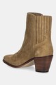 Cipők Tommy Hilfiger velúr bokacsizma WESTERN MID HEEL SUEDE CHELSEA FW0FW08888 barna