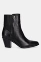 Tommy Hilfiger bőr bokacsizma WESTERN MID HEEL LEATHER CHELSEA FW0FW08890 fekete AW25