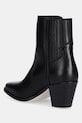 Cipők Tommy Hilfiger bőr bokacsizma WESTERN MID HEEL LEATHER CHELSEA FW0FW08890 fekete
