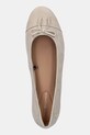 Tommy Hilfiger baleriny zamszowe TOE CAP SUEDE BALLERINA beżowy FW0FW08909