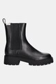 Δερμάτινες μπότες τσέλσι Calvin Klein Jeans COMBAT MID CHELSEA BOOT HW LTH YW0YW01869 μαύρο AW25