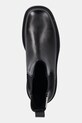 Δερμάτινες μπότες τσέλσι Calvin Klein Jeans COMBAT MID CHELSEA BOOT HW LTH μαύρο YW0YW01869