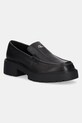 Mokasini Calvin Klein Jeans COMBAT LOAFER HW LTH Zrnato usnje črna YW0YW01862