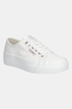 Calvin Klein Jeans tenisówki VULC FLATFORM CTN LOGO TAG platforma biały YW0YW01838