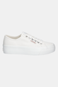 Calvin Klein Jeans teniși VULC FLATFORM CTN LOGO TAG YW0YW01838 alb AW25