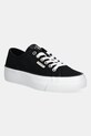 Tenisky Calvin Klein Jeans VULC FLATFORM CTN LOGO TAG platforma čierna YW0YW01838