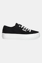 Calvin Klein Jeans tenisówki VULC FLATFORM CTN LOGO TAG YW0YW01838 czarny AW25