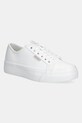 Calvin Klein Jeans sneakers VULC FLATFORM LTH piele alb YW0YW01886