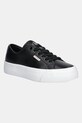 Calvin Klein Jeans sneakers VULC FLATFORM LTH piele negru YW0YW01886