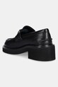 Παπούτσια Δερμάτινα μοκασίνια Tommy Jeans TJW CHUNKY HEEL LOAFER EN0EN02789 μαύρο