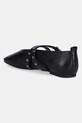Cipők Tommy Jeans bőr balerina cipő TJW LEATHER MARYJANE BALLERINA EN0EN02868 fekete