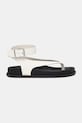 Tommy Jeans sandały skórzane TJW ANKLE STRAP SANDAL EN0EN02873 beżowy AW25