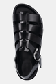 Δερμάτινα σανδάλια Tommy Jeans TJW FISHERMAN PATENT SANDAL μαύρο EN0EN02874