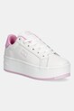 Tommy Jeans sneakersy skórzane TJW FLATFORM PATENT SNEAKER platforma biały EN0EN02864