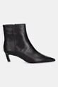Kožené kotníkové boty Calvin Klein ESS KITTEN HEEL ANKLE BOOT HW0HW02586 hnědá AW25