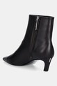 Boty Kožené kotníkové boty Calvin Klein ESS KITTEN HEEL ANKLE BOOT HW0HW02586 hnědá