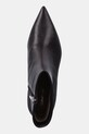 Kožené kotníkové boty Calvin Klein ESS KITTEN HEEL ANKLE BOOT hnědá HW0HW02586