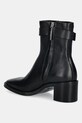 Обувь Кожаные полусапожки Calvin Klein BLOCK HEEL BOOT W/ METAL LOGO HW0HW02591 чёрный