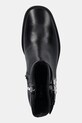 Кожаные полусапожки Calvin Klein BLOCK HEEL BOOT W/ METAL LOGO чёрный HW0HW02591