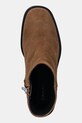 Замшевые ботинки Calvin Klein BLOCK HEEL ZIP BOOT SUE коричневый HW0HW02592