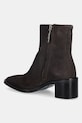 Παπούτσια Σουέτ μπότες Calvin Klein BLOCK HEEL ZIP BOOT SUE HW0HW02592 καφέ