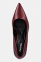 Calvin Klein szpilki skórzane ESS STILETTO 70 czerwony HW0HW02607