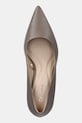 Calvin Klein szpilki skórzane ESS STILETTO 70 brązowy HW0HW02607
